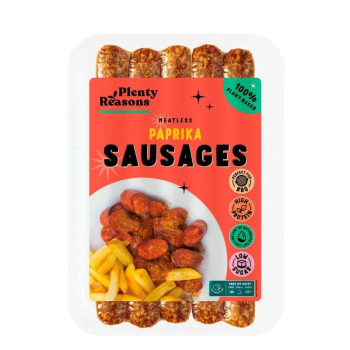 Meatless sausages with...