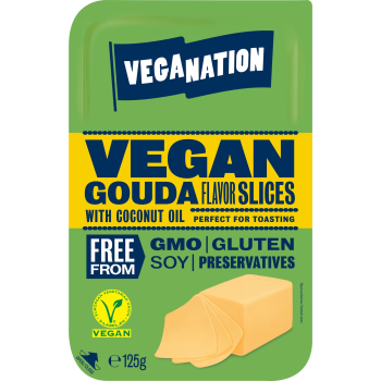 Vegan Gouda flavour slices,...